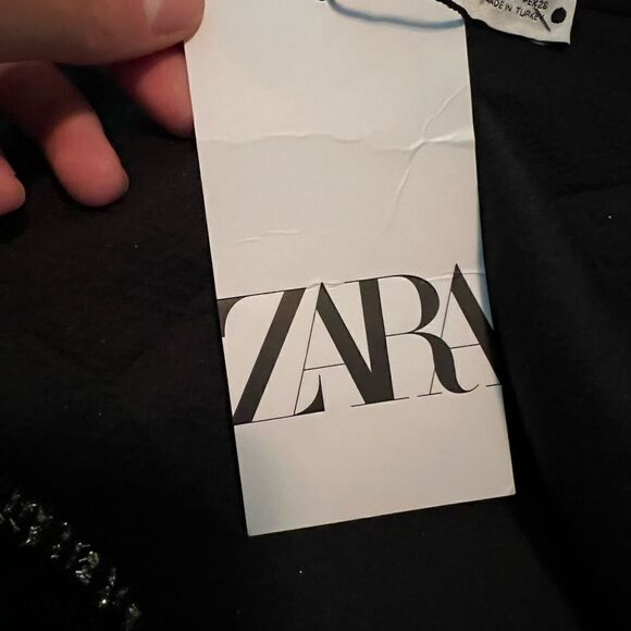 NWT! Zara black one shoulder dress. Size small - Picture 6 of 16